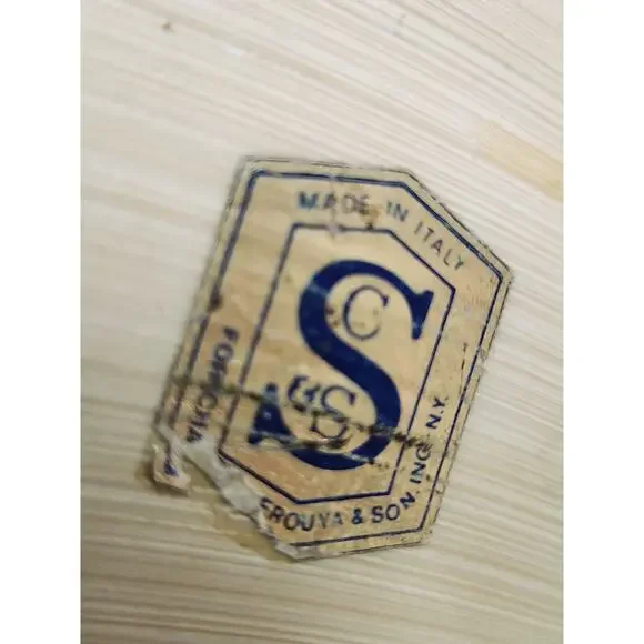 Vintage Fu Dog Ashtray , Foo Chinese Lion Dragon, Hard Resin bone Made In Italy - Picture 9 of 10